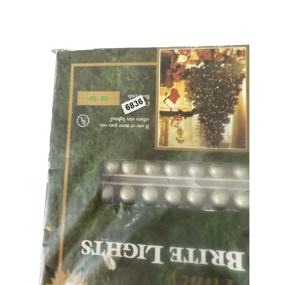 Vintage 50 fancy super birth lights pearls woolworth‎ new in box